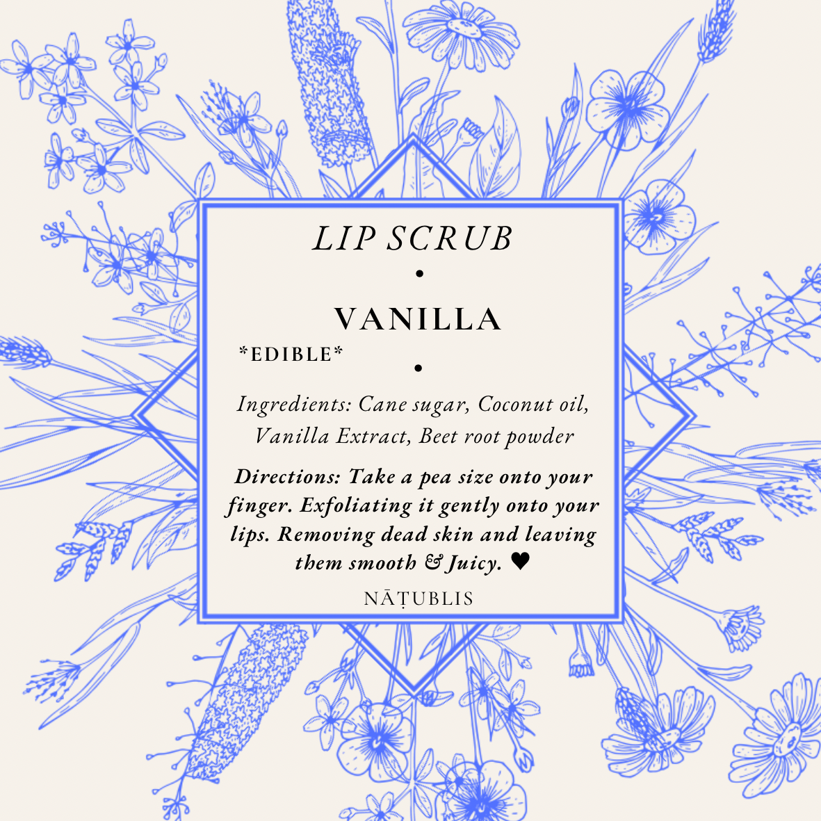 LIP SCRUB ⟡ VANILLA